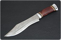 Нож охотничий НС-31 (40Х10С2М (ЭИ-107), Берёзовый кап, Алюминий)
