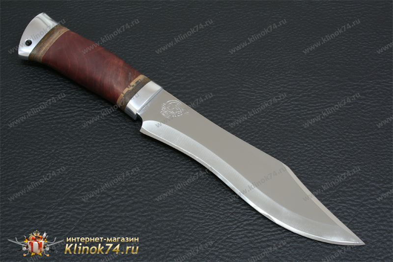 Нож НС-31 (X50CrMoV15, Берёзовый кап, Алюминий)