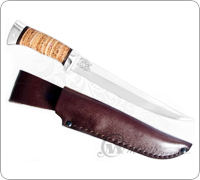 Нож туристический НС-43 (40Х10С2М (ЭИ-107), Наборная береста, Алюминий)
