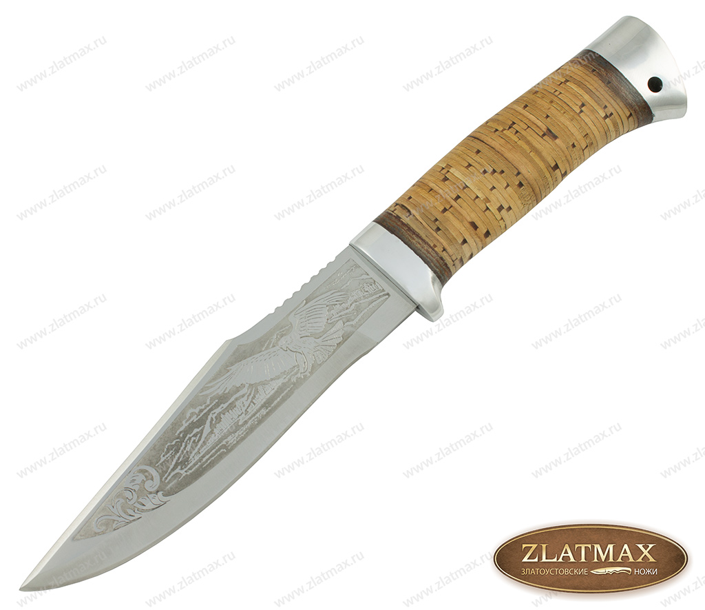Нож туристический НС-34 (X50CrMoV15, Наборная береста, Алюминий) в Ульяновске фото-01