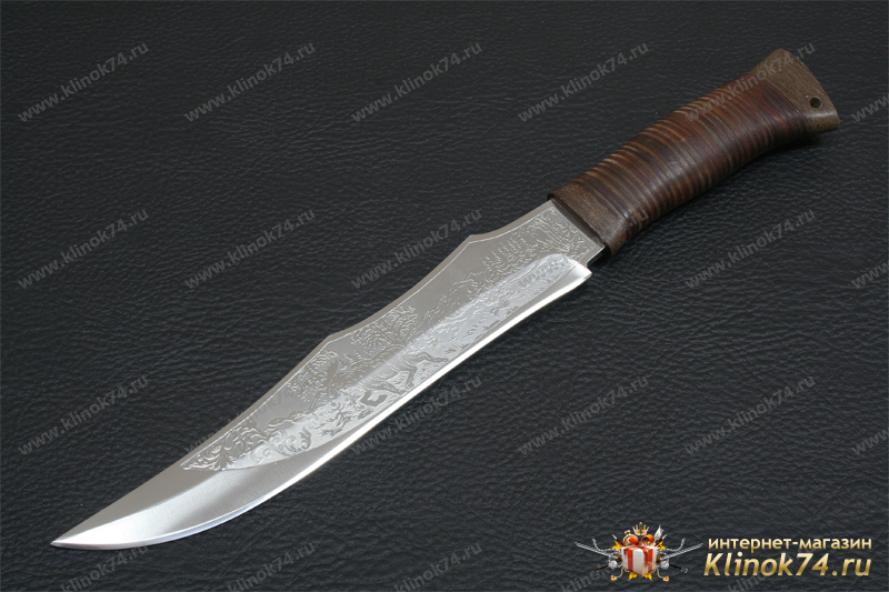 Нож НС-35 (X50CrMoV15, Наборная кожа, Текстолит)