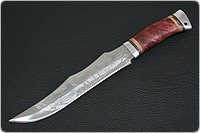 Нож охотничий НС-35 (X50CrMoV15, Берёзовый кап, Алюминий)