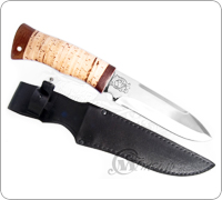 Нож охотничий НС-40 (40Х10С2М (ЭИ-107), Наборная береста, Текстолит)