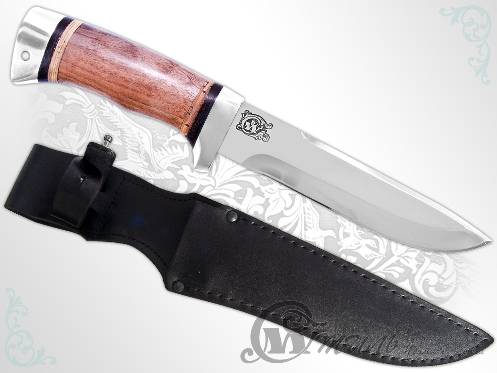 Нож туристический НС-41 (X50CrMoV15, Орех, Алюминий) фото-01