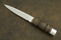 Нож охотничий НС-42 (X50CrMoV15, Наборная кожа, Алюминий)