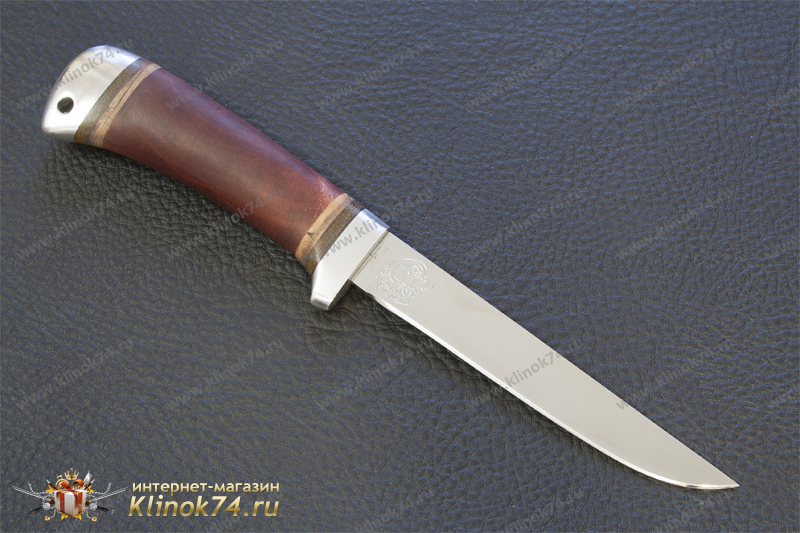 Нож НС-43 (X50CrMoV15, Берёзовый кап, Алюминий)