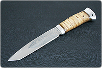Нож охотничий НС-44 (X50CrMoV15, Наборная береста, Алюминий)