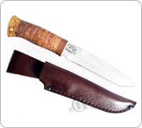 Нож охотничий НС-44 (40Х10С2М (ЭИ-107), Наборная береста, Текстолит)