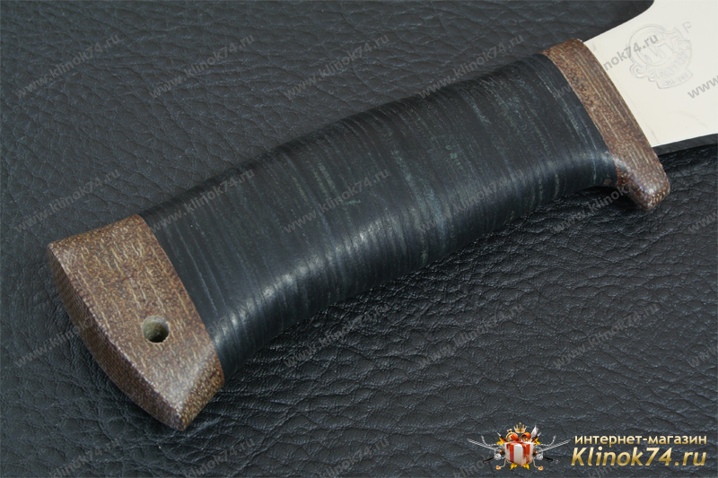 Нож НС-45 (X50CrMoV15, Наборная кожа, Текстолит)