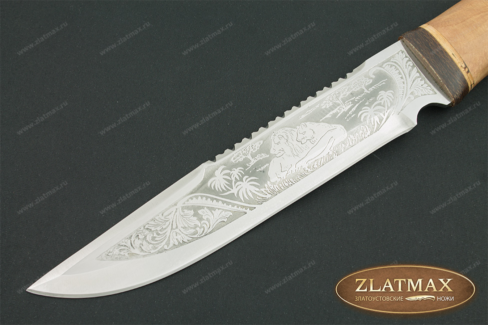 Нож НС-05 (X50CrMoV15, Берёзовый кап, Текстолит)