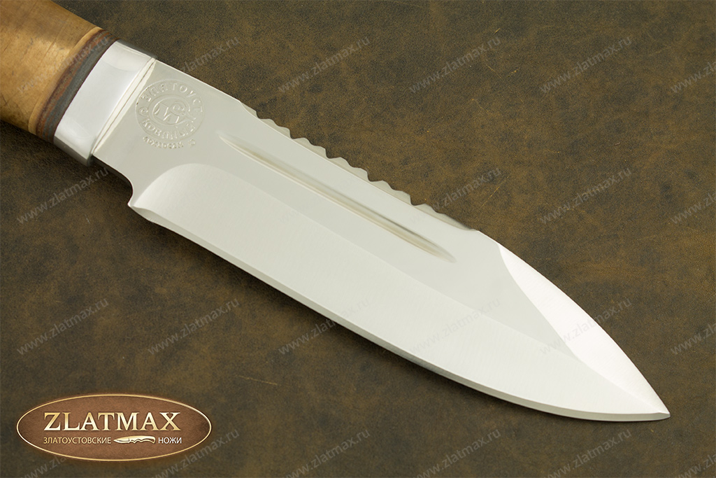 Нож НС-40 (X50CrMoV15, Берёзовый кап, Алюминий)