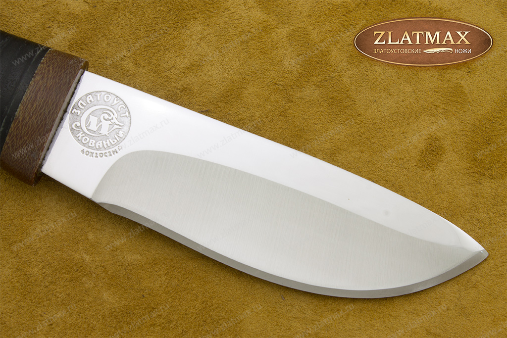 Нож НС-57 (X50CrMoV15, Наборная кожа, Текстолит)