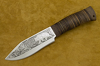 Нож НС-69 (X50CrMoV15, Наборная кожа, Текстолит)