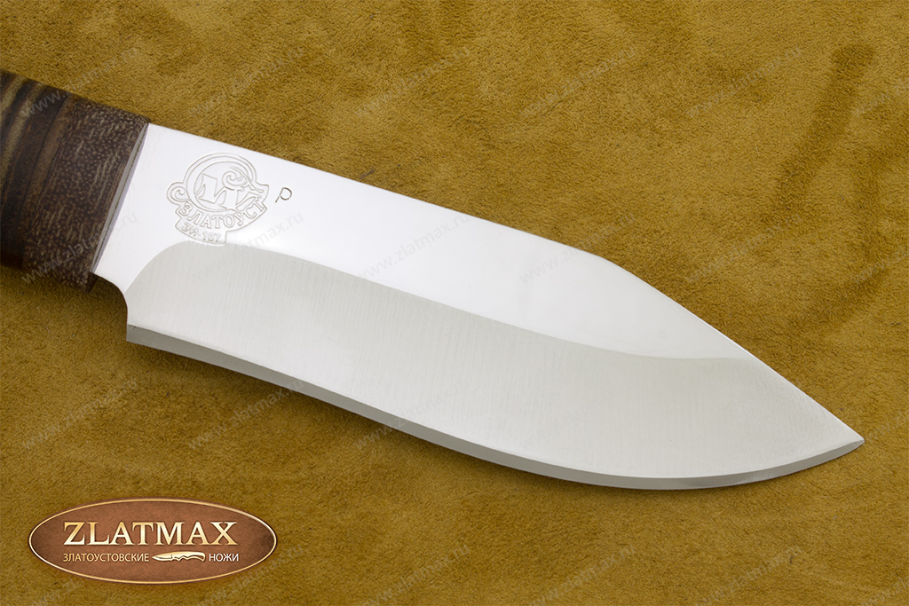 Нож НС-69 (X50CrMoV15, Наборная кожа, Текстолит)