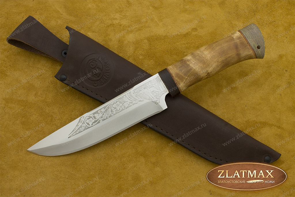 Нож НС-56 (X50CrMoV15, Берёзовый кап, Текстолит)