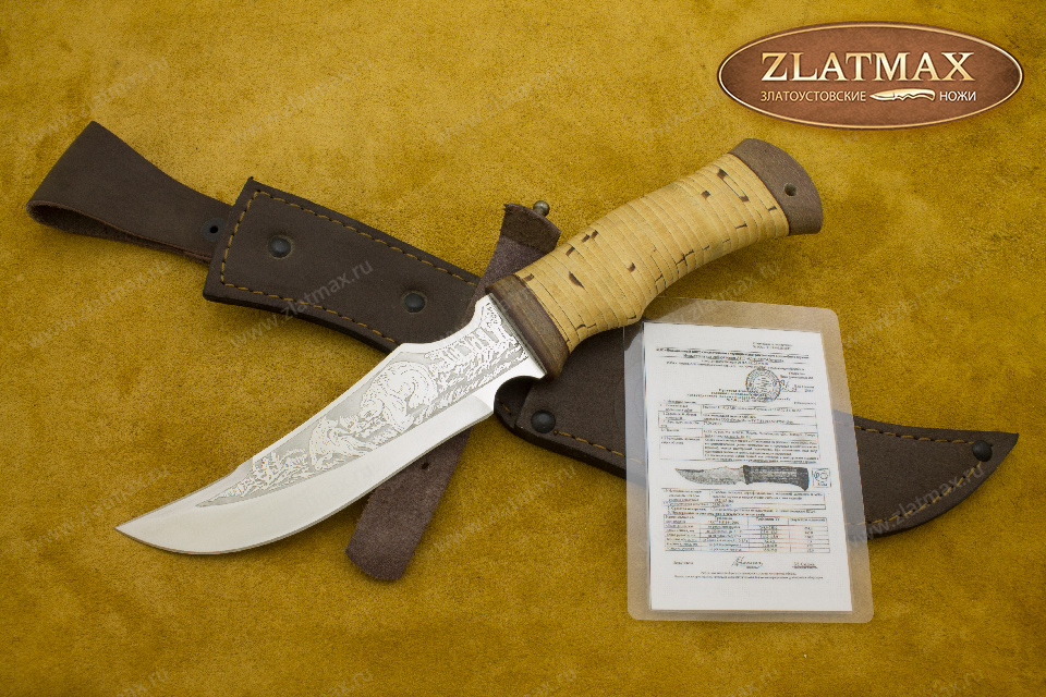 Нож НС-83 (X50CrMoV15, Наборная береста, Текстолит)