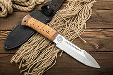 Нож охотничий НС-38 (X50CrMoV15, Наборная береста, Текстолит)