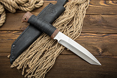 Нож охотничий НС-44 (40Х10С2М (ЭИ-107), Наборная кожа, Текстолит)