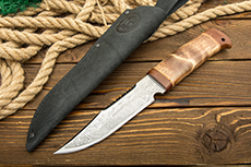 Нож НС-01 (X50CrMoV15, Берёзовый кап, Текстолит)