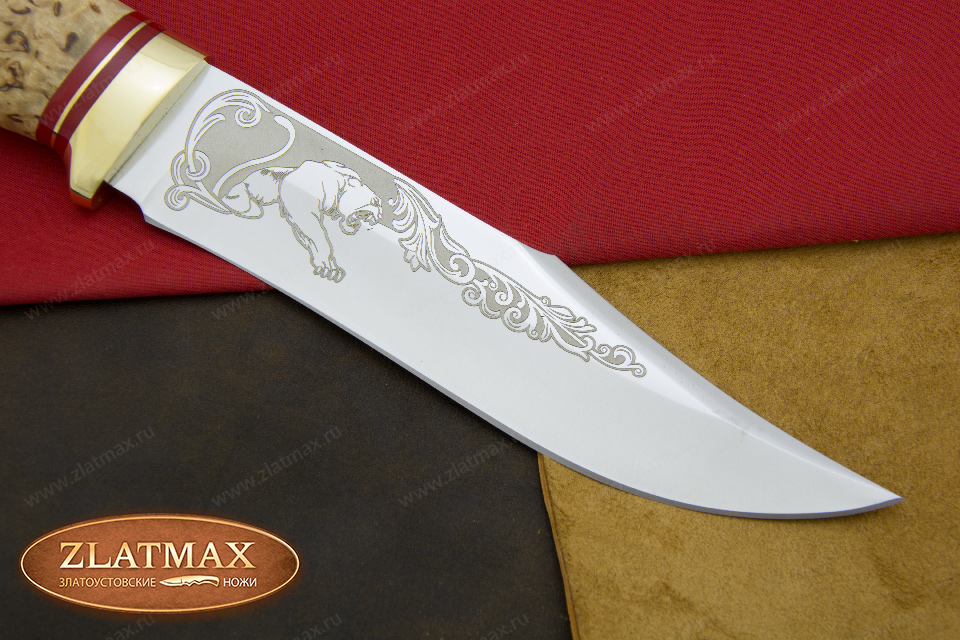 Нож Койот Люкс (95Х18, Комбинированная, Латунь)