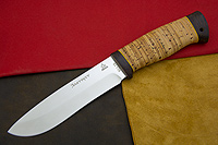 Нож Дуплет (95Х18, Наборная береста, Текстолит)