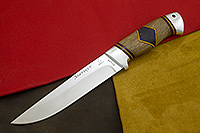 Нож Куница Люкс (95Х18, Комбинированная люкс, Алюминий)