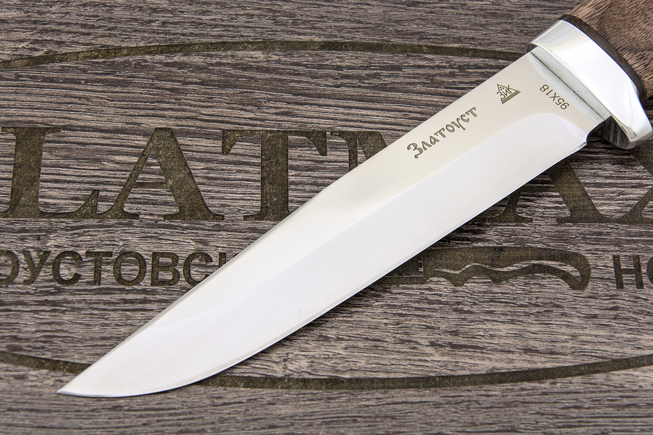Нож Гвардия (95Х18, Орех, Алюминий)