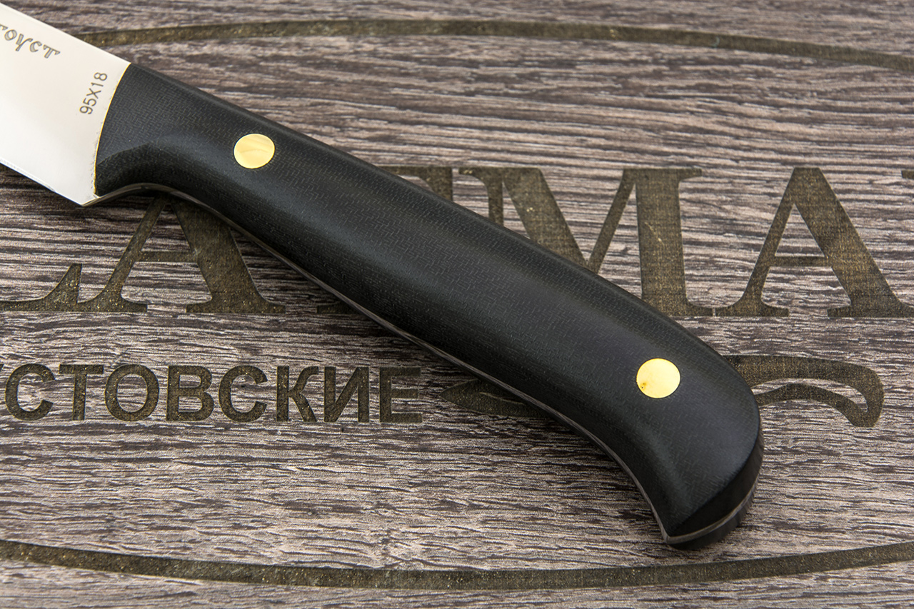 Нож Филейный ЦМ (95Х18, Накладки текстолит)