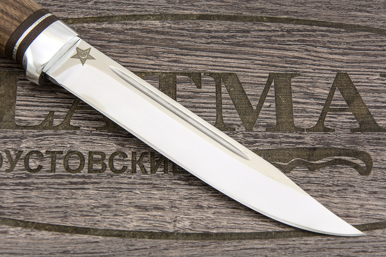 Нож Финка Тайга (95Х18, Орех, Алюминий)