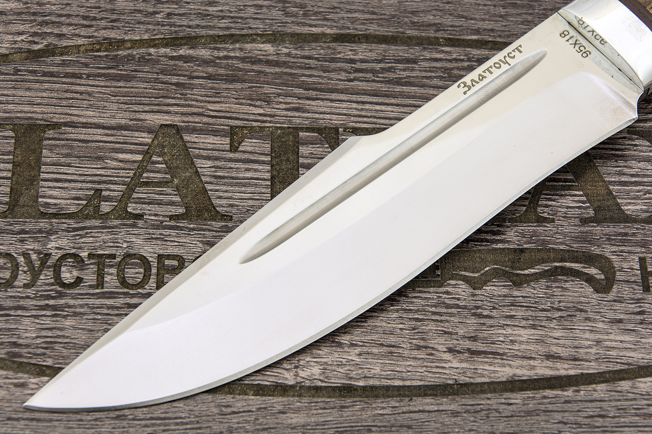 Нож Хищник (95Х18, Орех, Алюминий)