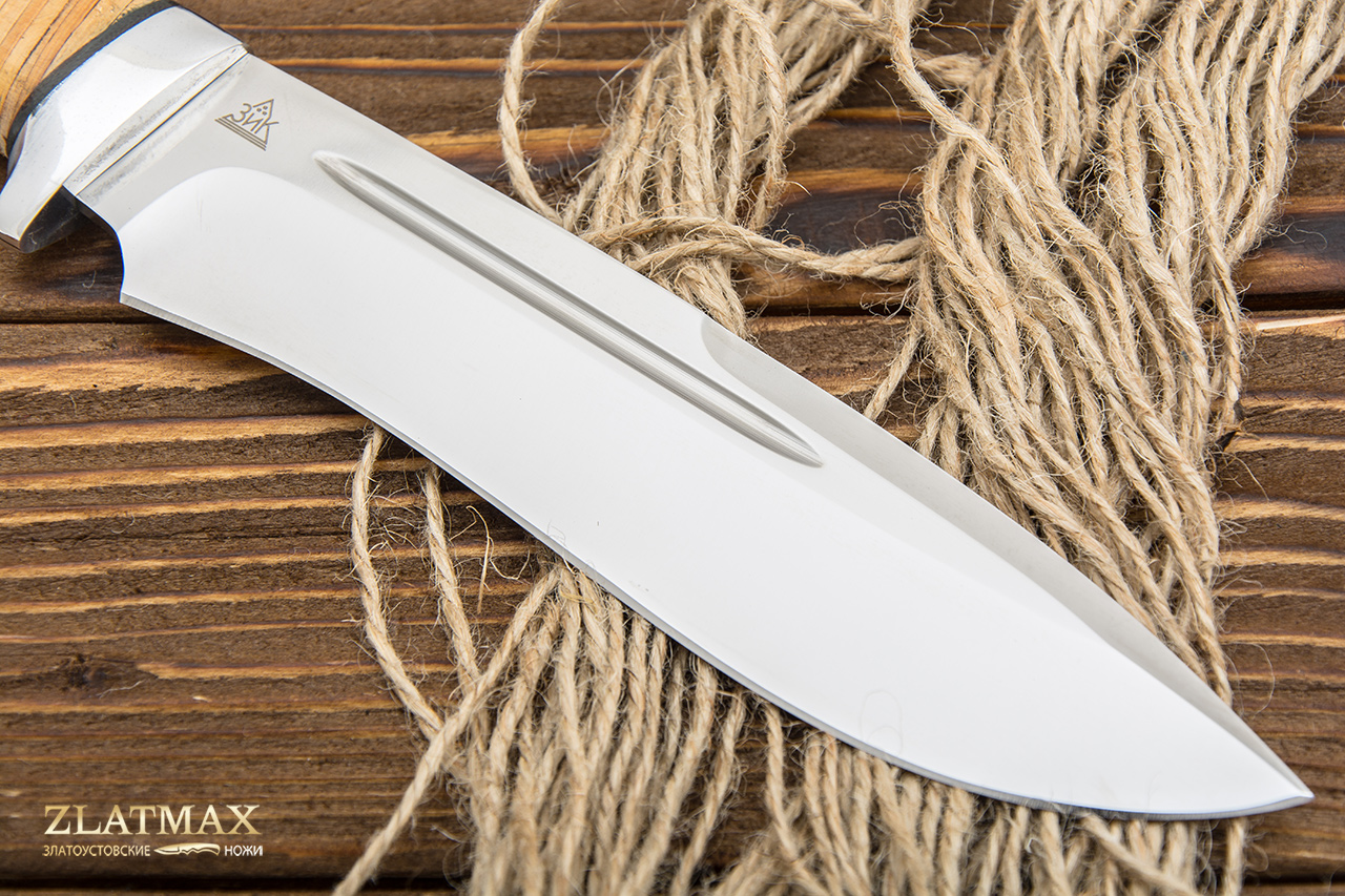 Нож Кондор (95Х18, Наборная береста, Алюминий)
