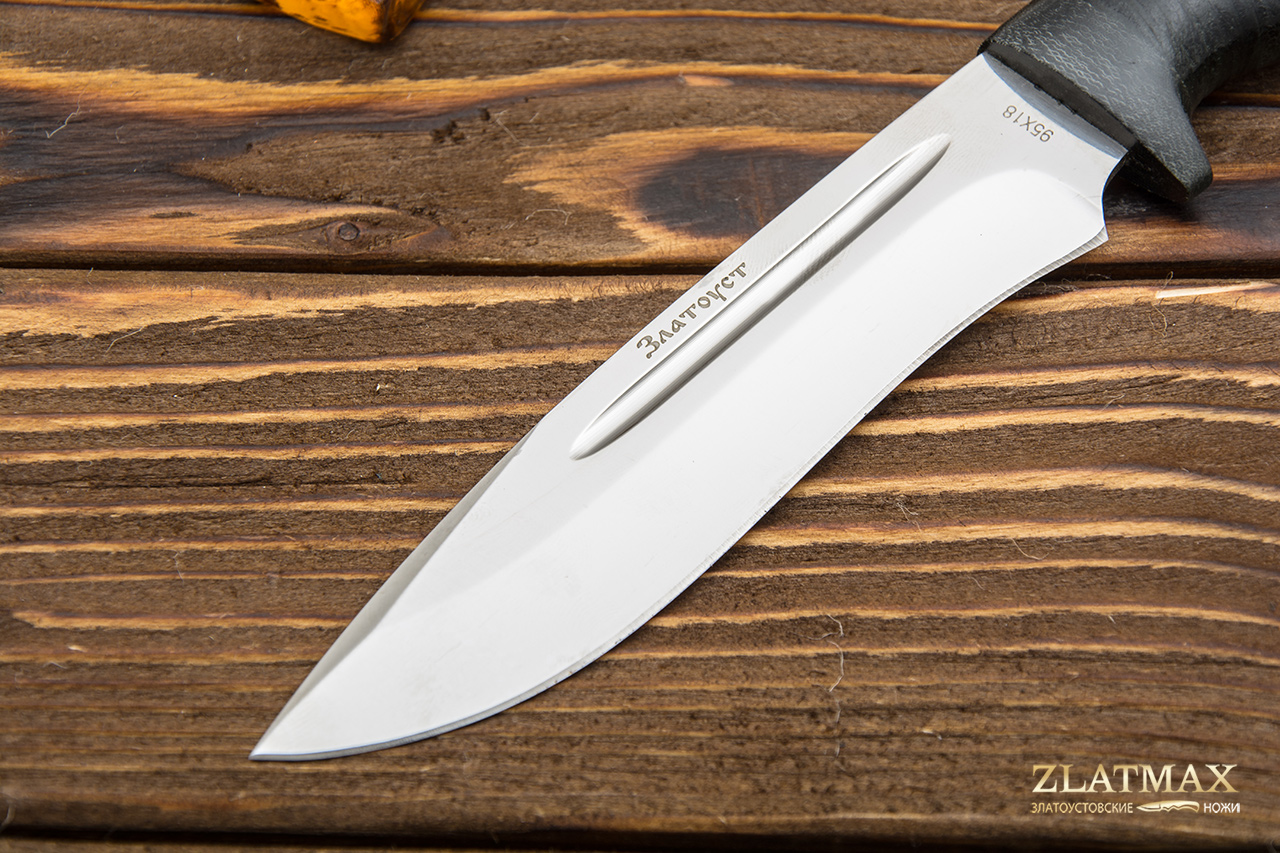 Нож Кондор (95Х18, Наборная кожа, Текстолит)