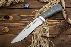 Нож Кондор (95Х18, Стабилизированный бук, Алюминий)