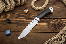Нож Кондор-2 (95Х18, Наборная кожа, Алюминий)