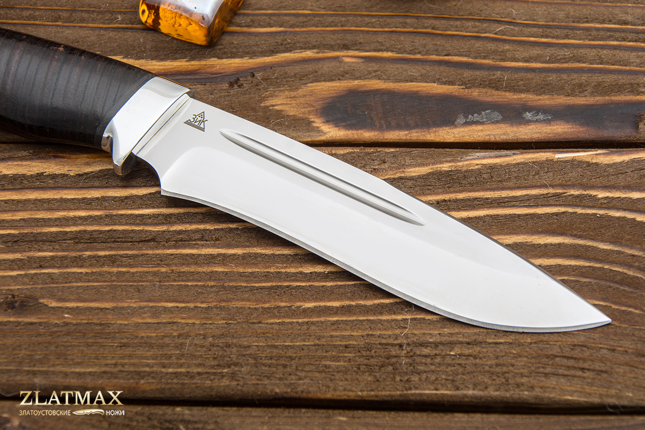 Нож Кондор-2 (95Х18, Наборная кожа, Алюминий)