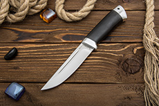 Нож Куница-2 (95Х18, Граб, Алюминий)