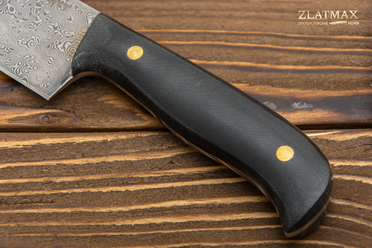 Нож Кухня-1 (Дамаск ZDI-1016, Накладки текстолит)