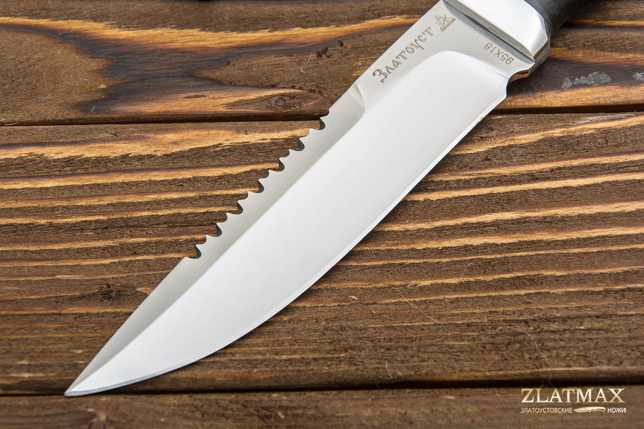 Нож Перо (95Х18, Граб, Алюминий)