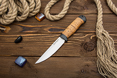 Нож Пустельга 2 (95Х18, Наборная береста, Текстолит)