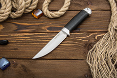 Нож Пустельга 2 (95Х18, Наборная кожа, Алюминий)