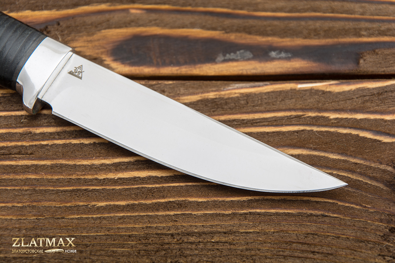 Нож Пустельга 2 (95Х18, Наборная кожа, Алюминий)