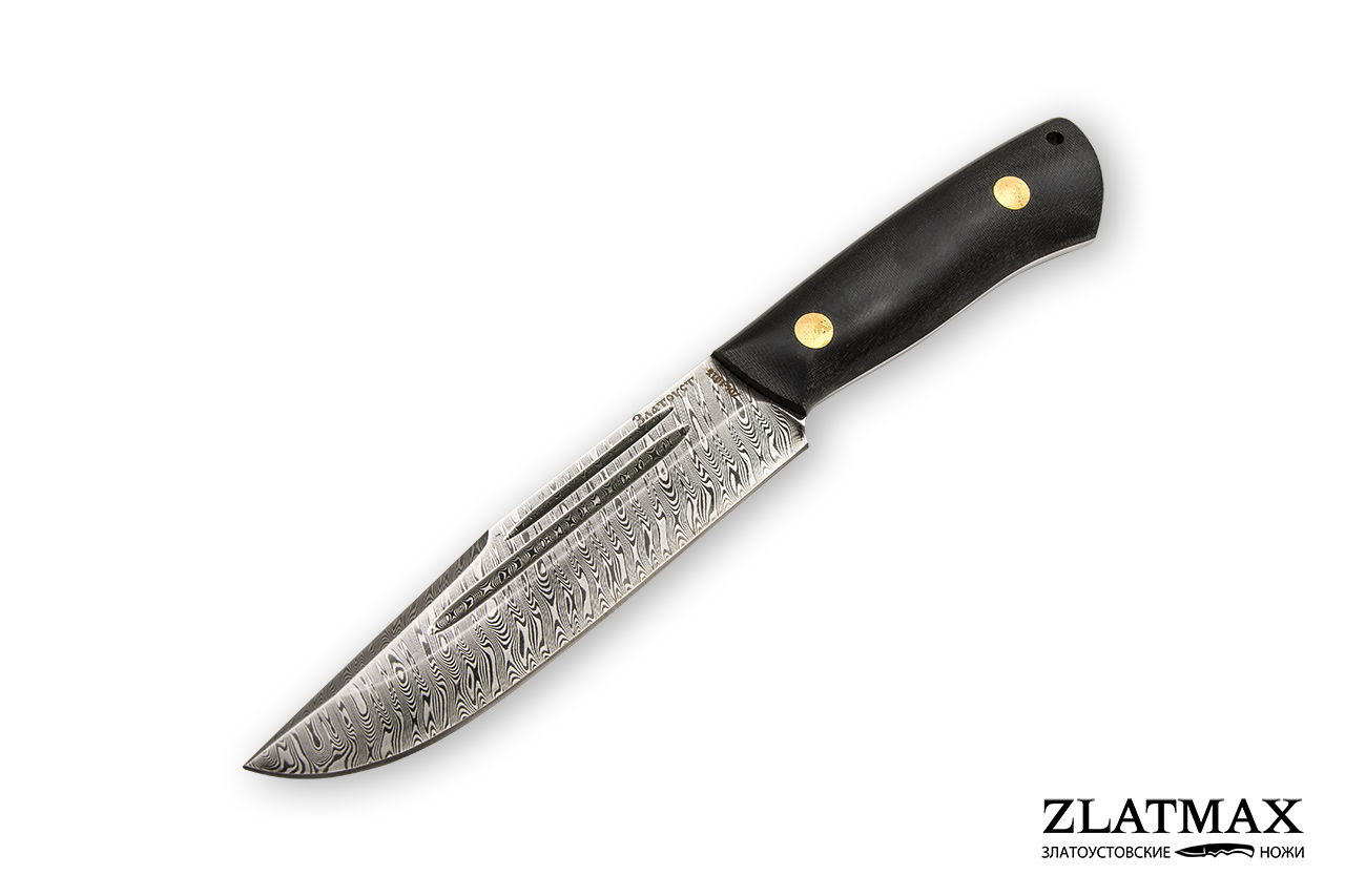 Нож Секач (Дамаск ZDI-1016, Накладки текстолит) фото-01