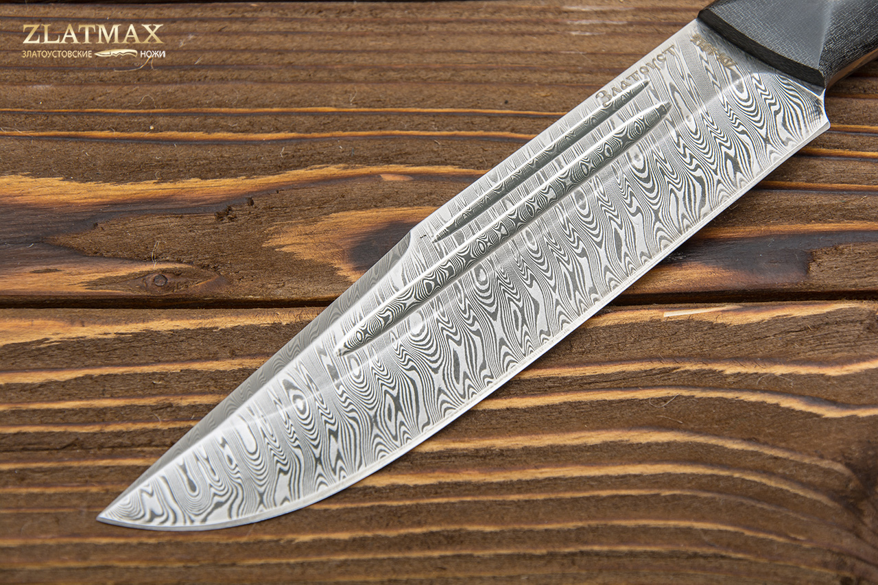 Нож Секач (Дамаск ZDI-1016, Накладки текстолит)