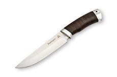 Нож Фартовый (95Х18, Наборная кожа, Алюминий)