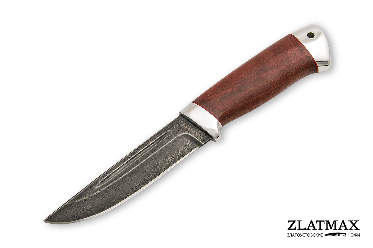 Нож Куница-2 (Дамаск ZDI-1016, Бук, Алюминий)