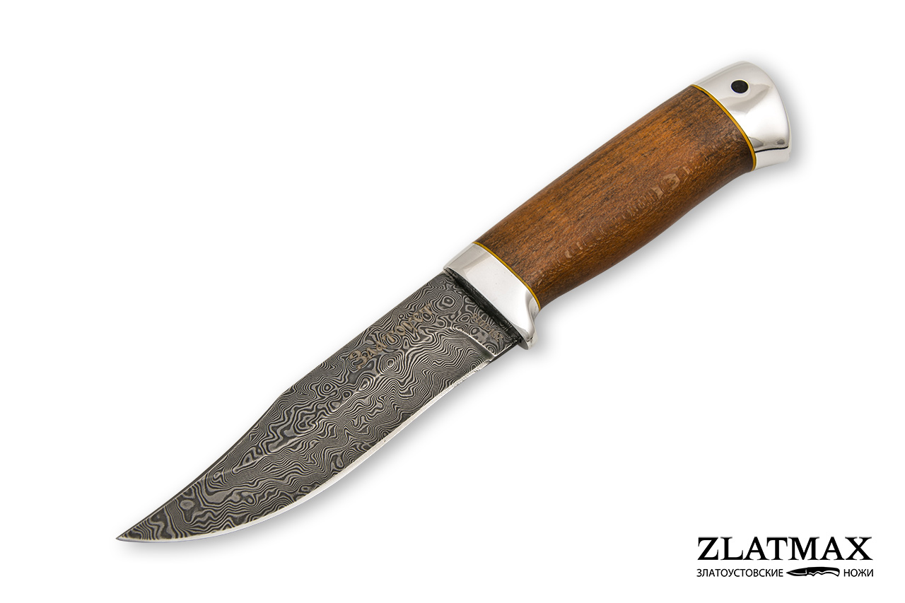 Нож Таежный малый (Дамаск ZDI-1016, Бук, Алюминий)