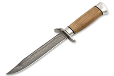 Нож Разведчика (Дамаск ZDI-1016, Орех, Нержавеющая сталь, Алюминий)