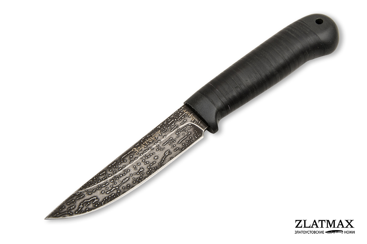 Нож Пустельга 2 (Литой булат, Наборная кожа, Текстолит) фото-01