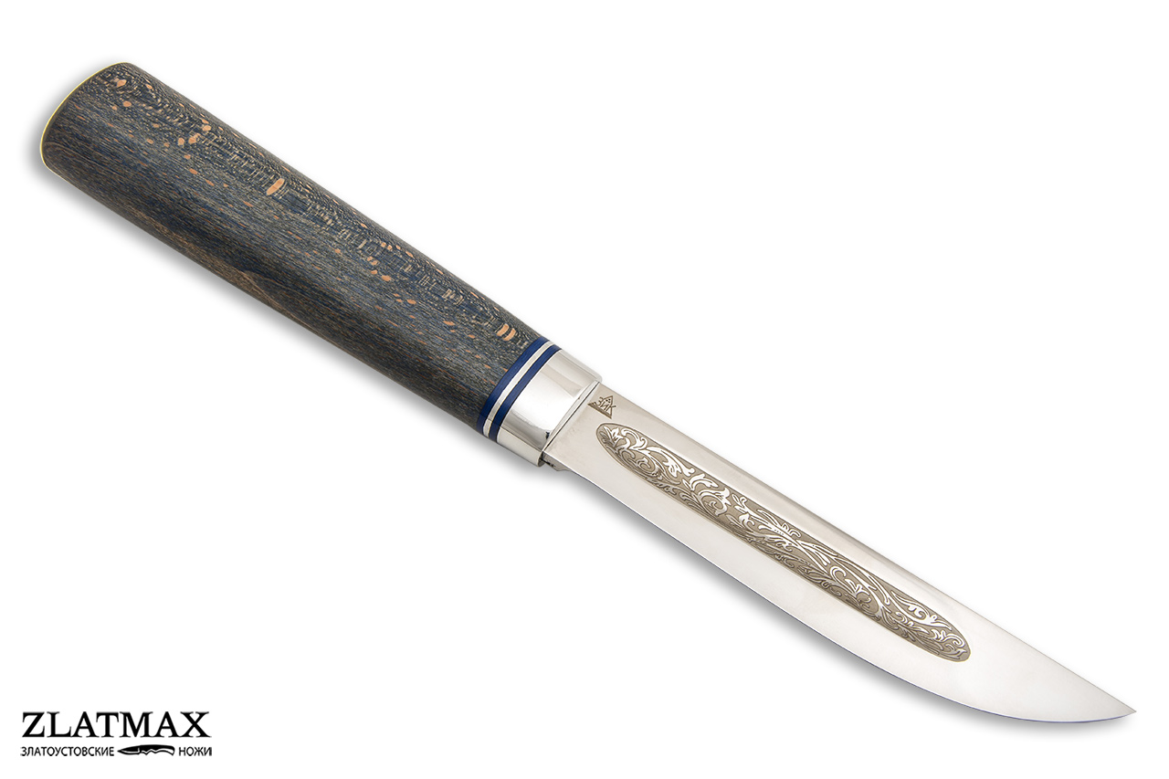 Нож Якут большой (95Х18, Стабилизированный бук, Алюминий) в Тюмени фото-01