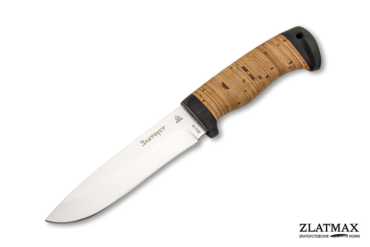 Нож Дуплет 2 (95Х18, Наборная береста, Текстолит)